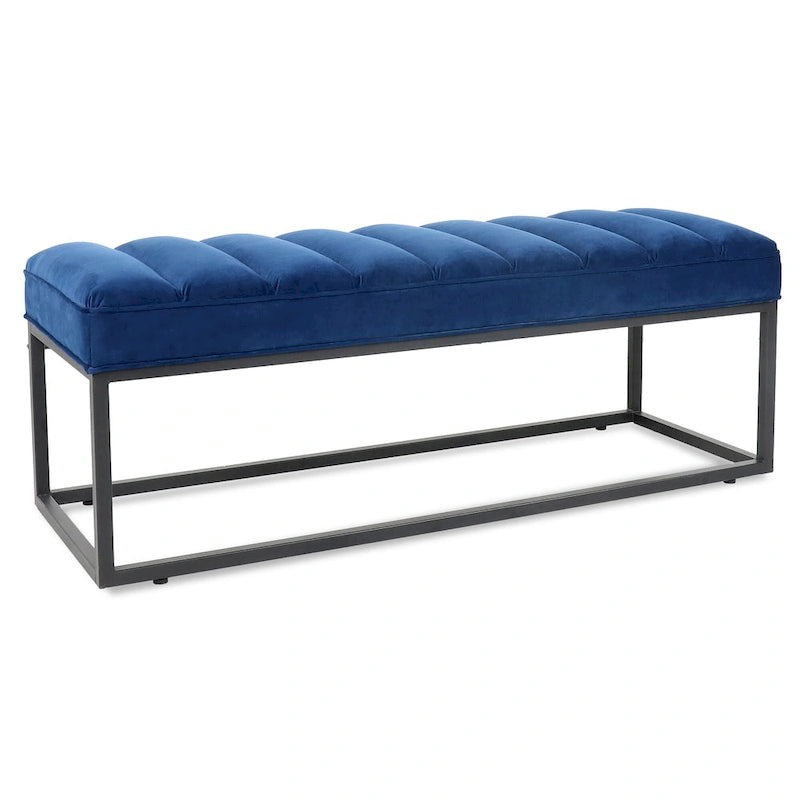 Modern Metal Base Upholstered Bench for Bedroom for Entryway