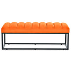 Modern Metal Base Upholstered Bench for Bedroom for Entryway