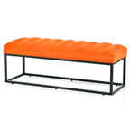 Modern Metal Base Upholstered Bench for Bedroom for Entryway