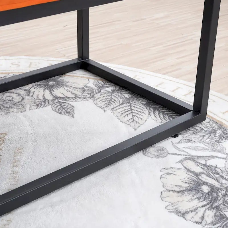 Modern Metal Base Upholstered Bench for Bedroom for Entryway