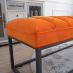 Modern Metal Base Upholstered Bench for Bedroom for Entryway
