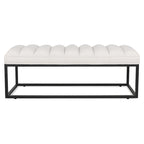 Modern Metal Base Upholstered Bench for Bedroom for Entryway