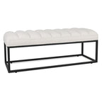 Modern Metal Base Upholstered Bench for Bedroom for Entryway