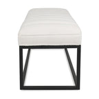 Modern Metal Base Upholstered Bench for Bedroom for Entryway