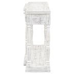 Retro Senior Console Table for Hallway Living Room Bedroom with 4 Front Facing Storage Drawers and 1 Shelf