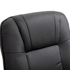 Leather Adjustable Swivel Lounge Chair with Footrest and Armrest