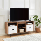 60 Wood Media Console TV Stand Classic Entertainment Center
