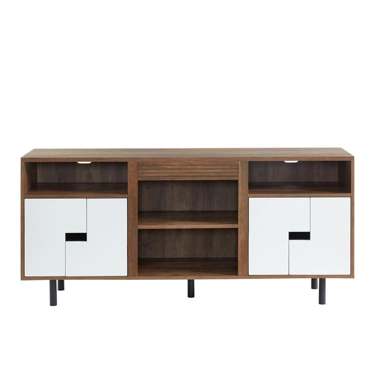 60 Wood Media Console TV Stand Classic Entertainment Center