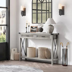 Entryway Table, Console Table Wood Sofa Table with Storage Drawers