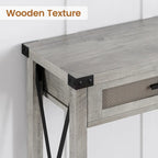 Entryway Table, Console Table Wood Sofa Table with Storage Drawers