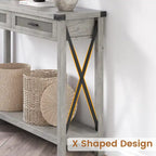 Entryway Table, Console Table Wood Sofa Table with Storage Drawers