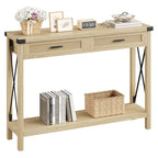 Entryway Table, Console Table Wood Sofa Table with Storage Drawers