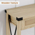 Entryway Table, Console Table Wood Sofa Table with Storage Drawers