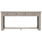 Console Table/Sofa Table with Storage Drawers and Bottom Shelf for Entryway Hallway