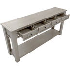 Console Table/Sofa Table with Storage Drawers and Bottom Shelf for Entryway Hallway