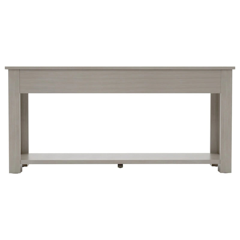 Console Table/Sofa Table with Storage Drawers and Bottom Shelf for Entryway Hallway