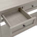 Console Table/Sofa Table with Storage Drawers and Bottom Shelf for Entryway Hallway