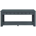 Console Table/Sofa Table with Storage Drawers and Bottom Shelf for Entryway Hallway