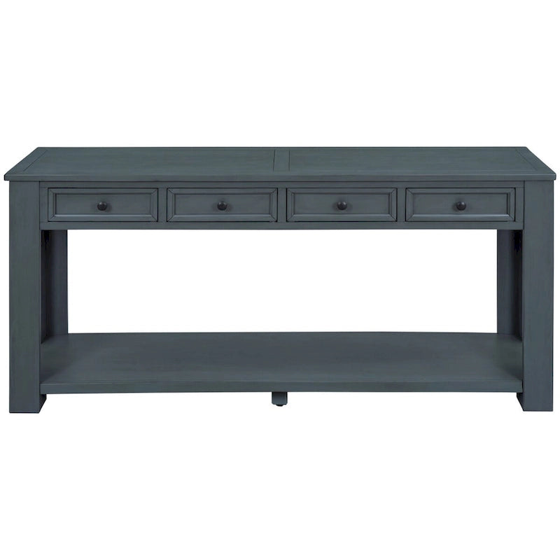 Console Table/Sofa Table with Storage Drawers and Bottom Shelf for Entryway Hallway