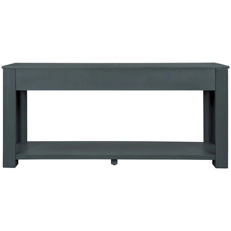 Console Table/Sofa Table with Storage Drawers and Bottom Shelf for Entryway Hallway