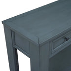 Console Table/Sofa Table with Storage Drawers and Bottom Shelf for Entryway Hallway