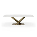 Modern Rectangle Sintered Stone Large Dining Table