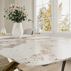 Modern Rectangle Sintered Stone Large Dining Table