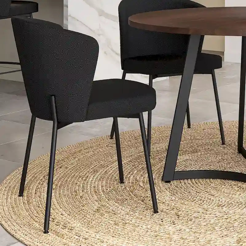 Amisco Joelle Solid Wood Table and Camilla Chairs 5-Pieces Dining Set