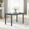 Classic Rectangular Counter Height Wooden Dining Table for Small Space - Gray