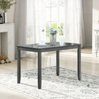 Classic Rectangular Counter Height Wooden Dining Table for Small Space - Gray