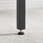 Eureka Industrial Bar Table Set, 3-Piece Dining Table and PU Upholstered Stools Set, Small Counter Height Pub Bistro Table Set