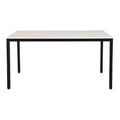 Aurelle Home Pariso Modern White Marble-Top Table - 60 W x 30 H x 36 D