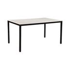 Aurelle Home Pariso Modern White Marble-Top Table - 60 W x 30 H x 36 D