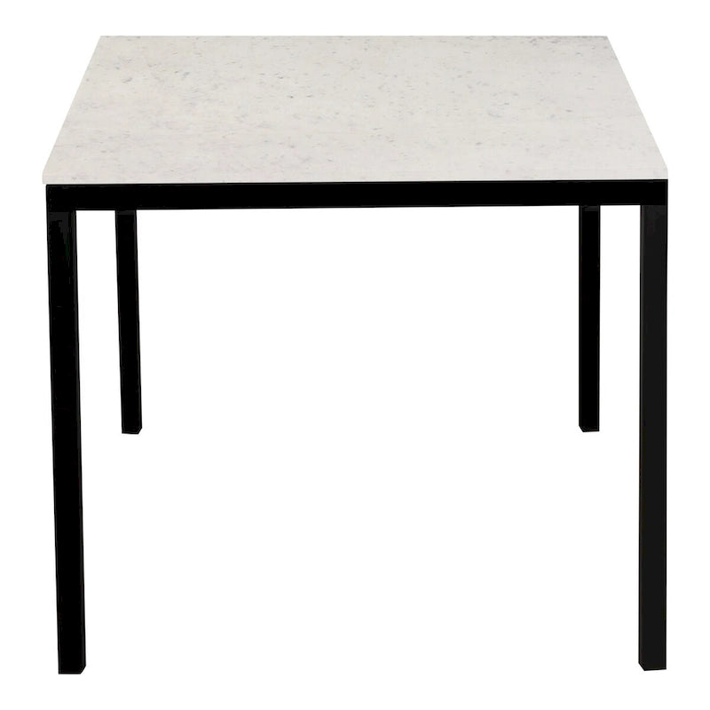 Aurelle Home Pariso Modern White Marble-Top Table - 60 W x 30 H x 36 D