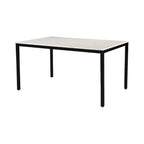 Aurelle Home Pariso Modern White Marble-Top Table - 60 W x 30 H x 36 D