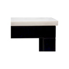 Aurelle Home Pariso Modern White Marble-Top Table - 60 W x 30 H x 36 D