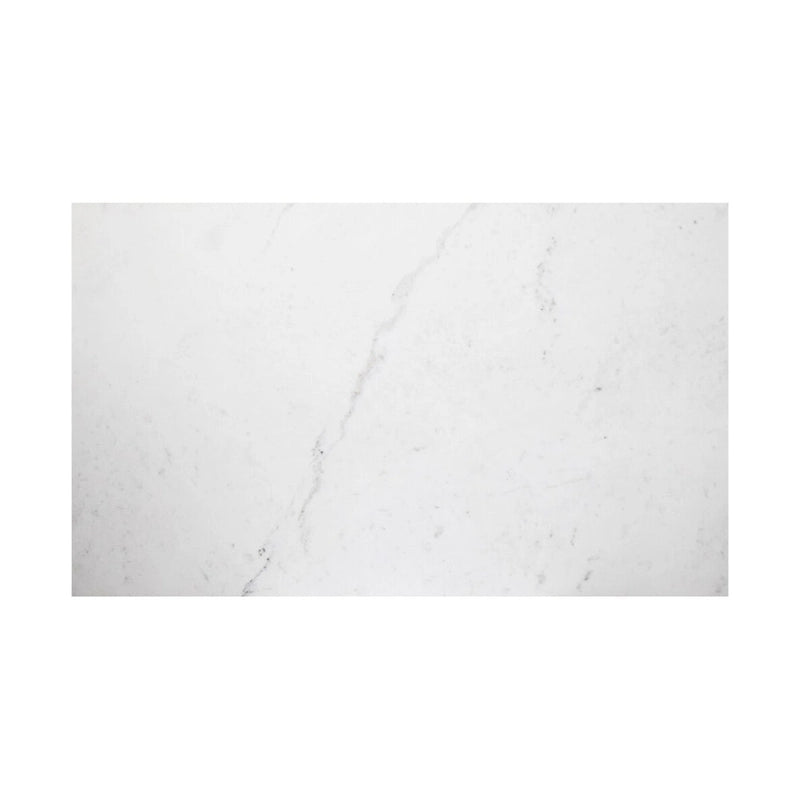 Aurelle Home Pariso Modern White Marble-Top Table - 60 W x 30 H x 36 D