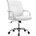 Yaheetech Contemporary PU Leather Executive Chair with High Back