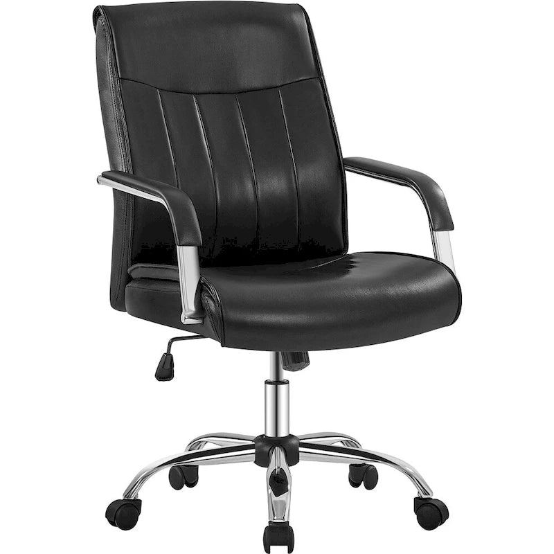 Yaheetech Contemporary PU Leather Executive Chair with High Back