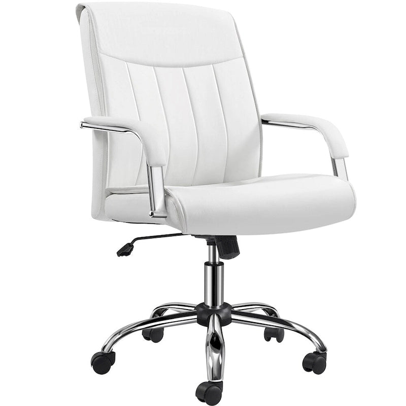 Yaheetech Contemporary PU Leather Executive Chair with High Back