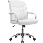 Yaheetech Contemporary PU Leather Executive Chair with High Back