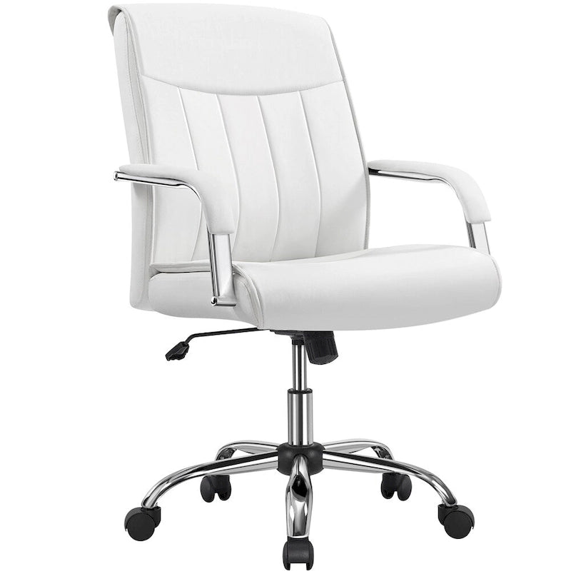 Yaheetech Contemporary PU Leather Executive Chair with High Back