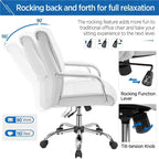 Yaheetech Contemporary PU Leather Executive Chair with High Back