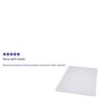 45 x 53 Carpet Chair Mat with Scuff and Slip Resistant Textured Top