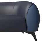 3-Piece Sofa Set Upholstered PU Leather with Solid Wood Frame and Steel Legs Opula Series by LeisureMod