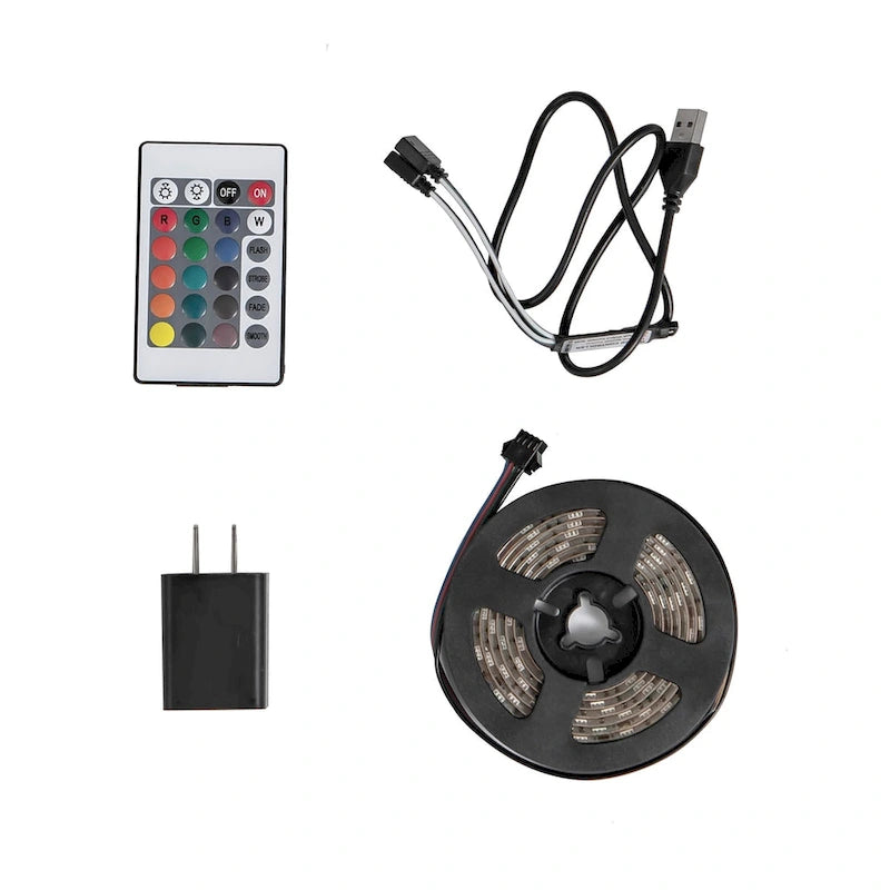 Wall Mounted Floating 65 TV Stand with 16 Color LEDs