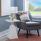 Cerise Wood Contemporary Side Table