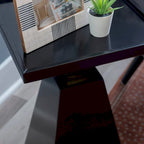 Cerise Wood Contemporary Side Table