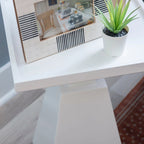 Cerise Wood Contemporary Side Table