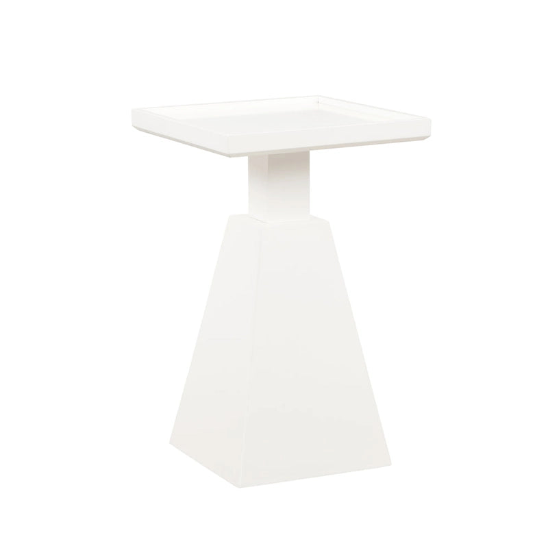 Cerise Wood Contemporary Side Table